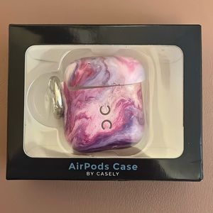 Purple Marble Pattern AirPod Case by Casely